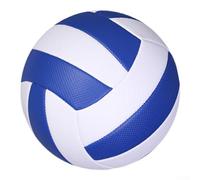 Ballon de volleyball officiel avec surface antidérapante texturée pour terrain intérieur et extérieur et jeux de plage Blanc (B)