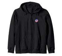 Ballon de Volleyball ou entraîneur Drapeau américain USA Poitrine Gauche Sweat à Capuche