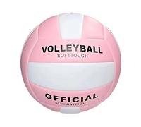 Ballon de volleyball super doux officiel taille 5 - Ballon de volleyball imperméable avec pompe - Ballon de volleyball imperméable avec pompe - Extérieur et intérieur pour piscine, plage, gym, salle