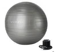 Ballon de yoga, fitness, gymnastique - Diam 55 cm - Gris - Vivezen