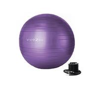 Ballon de yoga, fitness, gymnastique - Diam 55 cm - Violet -
