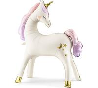 Ballon debout en papier d'aluminium, cheval, licorne, 95x86 cm