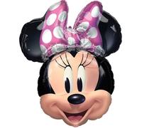 Ballon décoratif - AMSCAN - Minnie 53cm - Rose - Hélium