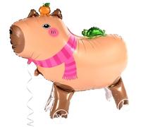 Ballon décoratif Capybara, Ballon de fête Capybara, Ballon en aluminium, Ballon gonflable à l'hélium dessin animé, Décoration de fête d'anniversaire pour enfants à thème anime