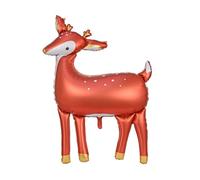 PartyDeco - Ballon géant en aluminium biche 80 x 105 cm - Marron - Taille unique
