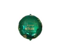 Ballon Decoratif - Pompe Pour Ballon - STC - Accessoire de Fête / Ballon Métallique en Cercle 'Joyeuse Retraite' / Dimensions : 35