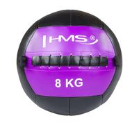 HMS Wall Ball WLB 8 kg – Ballon d'entraînement Noir 330 mm