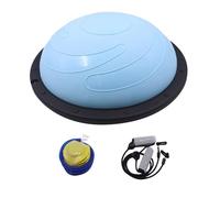 Ballon d'équilibre à domicile pour entraînement complet du corps, ballon de stabilité pour entraînement d'équilibre avec pompe et corde, 58 cm, violet clair lune