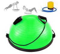 Ballon d'équilibre Half Balance Ball jusqu'à 200 kg Demi Balle Pliante Fitness Balance Board avec Bandes Latérales et Pompe Pour Yoga Pilates Gymnastique