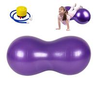 Ballon d'exercice en forme de cacahuète,accessoires de fitness, 35 x 18 pouces,balle d'exercice anti-éclatement en PVC avec une boule de cacahuète en PVC épais pour enfants, thérapie,grossesse type 1
