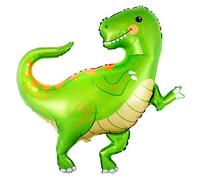 Ballon Dinosaure Bébé Dino Vert, Décoration Fête, 88 cm, Gonflable en Mylar