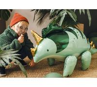 Ballon dinosaure Triceratops 93x49cm vert
