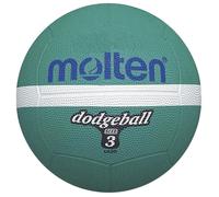 Molten Ballon de dodgeball LD3G – officiel, vessie en butyle, adhérence améliorée – Vert Taille 3