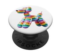 Ballon Dog Art Rainbow LGBT Pride PopSockets PopGrip Adhésif