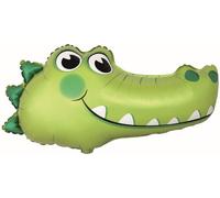 Ballon en aluminium 24 FX - Crocodile (tête) emballé