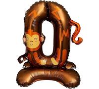 Ballon en aluminium avec chiffre de singe 40 cm