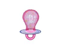 Ballon en aluminium avec tétine It's A Girl | Révélation du sexe | Décoration de fête prénatale | Multicolore