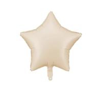 Ballon en aluminium beige en forme d'étoile Funny Balloons Miami LLC