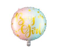 PartyDeco Ballon en aluminium Garçon ou Fille pastel 35 cm