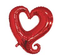 Ballon En Aluminium Coeur Silhouette ?91cm Rouge - Rayher