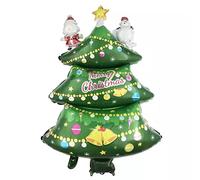 Ballon en aluminium de Noël avec inscription « Merry Christmas 3 », env. 110 x 62 cm - Grand format XL Père Noël, hélium, décoration de fête de Noël, fête de Noël, décoration Kopper-24