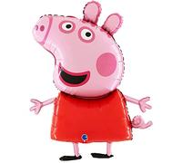 Ballon en aluminium de personnage géant de Peppa de taille géante de 37 pouces - ballons de fête d'enfants