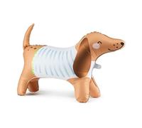 Ballon en aluminium debout Jamnik mat, env. 89 x 58 cm, remplissage à air, auto-refermable, avec paille et carte de possession, ballon pour chien, ballon animal debout, ballon pour anniversaire