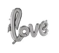 Ballon En Aluminium Ecriture Love Argent? 100x68cm - Rayher