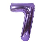 Ballon en aluminium en forme de chiffre 101 cm Décoration d'anniversaire Violet 7