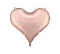Ballon en aluminium en forme de cœur PartyDeco 75 x 645 cm or rose