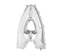 Ballon en aluminium Lettre A 35 cm Argenté