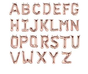 Ballon en aluminium - Lettre - Coloris au choix : argenté, doré, or rose - 40 ou 80 cm - Belle décoration pour toutes les occasions -, Rosé Gold, 40 cm - Buchstabe Z