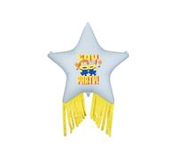Ballon en aluminium Minions, 72 cm, en forme d'étoile avec franges, Ballon étoilé pour hélium ou air, décoration de fête d'enfant, en aluminium, bleu, jaune, orange, 1 pièce