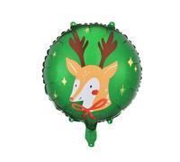 Ballon en aluminium Noël vert 45cm