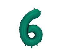 Ballon en aluminium numéro 6 Vert bouteille - FB1S-6-012B