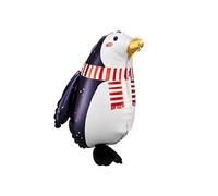 PartyDeco Ballon en aluminium Pingouin 29 x 42 cm Noir Taille Unique