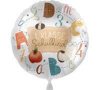 Ballon En Aluminium Pour Enfant - Cadeau De Rentrée Des Classes - Ballon Gonflable - Rentrée Scolaire - Chenille Pomme Abc, Hélium