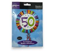 Ballon En Aluminium Rayonnant De 18" Pour Le 50E Anniversaire
