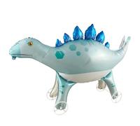 Ballon en Aluminium Stégosaure 3D avec Roues, Géant Ballon Animaux Debout, Dinosaure Décorations de Fête d'anniversaire, Cadeau pour Enfants Fille et Garçon