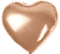 Ballon en feuille B&C "Heart" dans une élégante couleur rose et or, parfait pour les moments romantiques L'accessoire parfait pour toutes les occasions - 18" de joie et d'amour