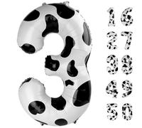Ballon en forme de chiffre 3 pour décoration de fête d'anniversaire de mariage - 101,6 cm - Grand ballon géant en forme de chiffre 3 en feuille d'aluminium mylar - 101,6 cm