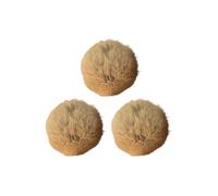 Ballon en Fourrure de Lapin pour Chat, Jouet Doux et duveteux, Boule de Pom Pom en Vrai Lapin de 3-Pouce, Jouets Fous au Catnip pour Jeux d'Intérieur, Exercices et Renforcement du Lien avec votre Chat