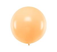 Ballon en latex géant pêche 1 m - Orange - Taille Unique