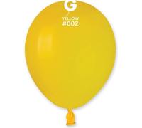 Ballon en latex MINI - 13 cm - Jaune - 1 pc