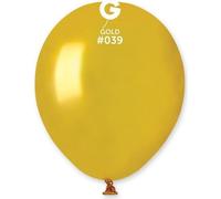 Ballon en latex MINI - 13 cm - Or métallisé, 1 pc