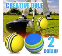 Ballon En Mousse À Rayures Arc-En-Ciel, 20 Pièces/Paquet, 1 Lb, Balle D'entraînement, Balançoire, Éponge, Balle De Golf, Balle De Sport, Trampoline