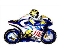 Ballon en Mylar Moto GP Bleu