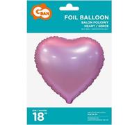 Ballon en papier d'aluminium mat "Coeur rose" - la décoration parfaite pour toutes les occasions ! Mesurant 18", il ajoutera du charme à vos fêtes et à vos moments romantiques.