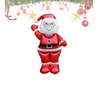 Ballon en papier d'aluminium Père Noël - Décoration bonhomme en pain d'épice bonhomme de neige, festival de fête de ballons de Noël à grand pied | Ballons de Noël, figurines de Noël gonflables