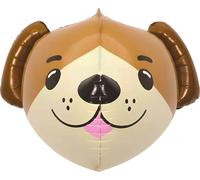 Ballon en plastique animal, tête de chien env. 60*42cm